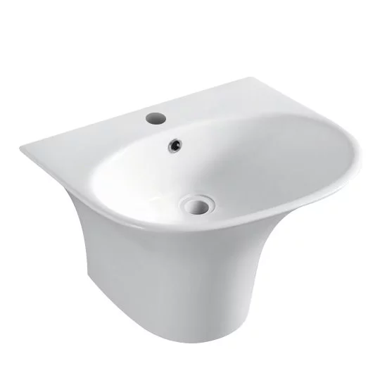 Chậu rửa treo tường có giá đỡ gắn tường6515-F1-8000