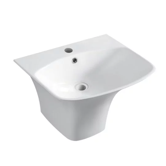 Chậu treo tường có giá đỡ gắn tường 6515-F4-8000